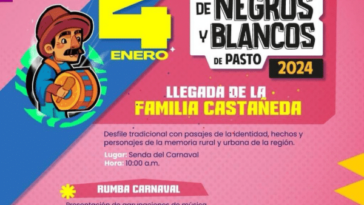 Familia Castañeda y la programación del 4 de enero en Pasto