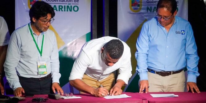 Gobernador de Nariño lidera acuerdo con Instituto Agustín Codazzi para actualizar planes de ordenamiento territorial