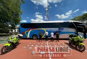 Hallados 31.2 kilogramos de marihuana en bus de servicio público con destino a Arauca