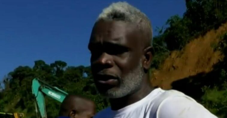 Hombre busca desesperadamente a su familia tras derrumbe en Chocó: “De aquí no me muevo”