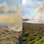 Incendios forestales en Soacha: Alcalde Julián Sánchez declara Alerta Roja