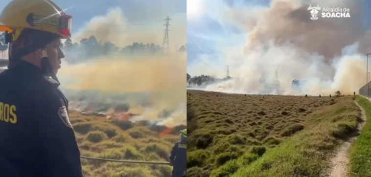 Incendios forestales en Soacha: Alcalde Julián Sánchez declara Alerta Roja