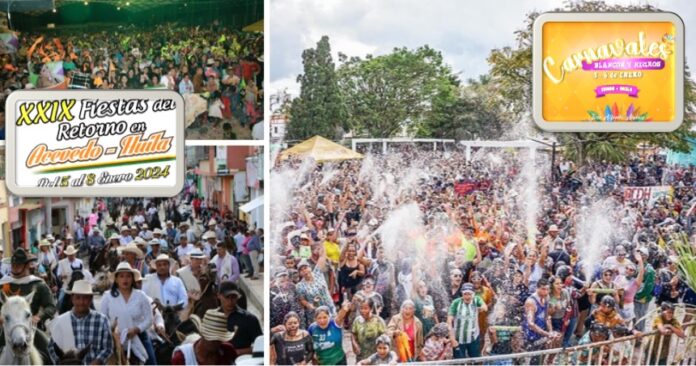 Isnos y Acevedo celebran el puente de reyes con fiestas populares