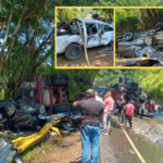 Hay derrame de combustible en el sector El Pescador, vía Piendamó, Cauca; por el accidente múltiple. Al menos cuatro vehículos involucrados y personas atrapadas.