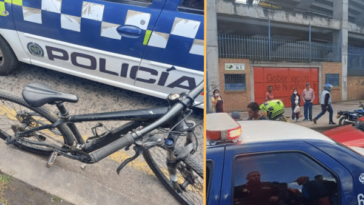 Según la denuncia, la comunidad en conjunto con policía, logro recuperar la bicicleta que le robaron a los niños a las afueras del estadio Libertad.