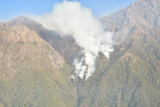 Organismos de socorro atienden incendios en la Sierra Nevada