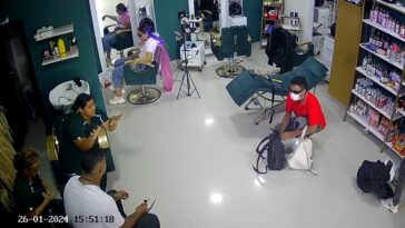 Otro robo en Montería; ahora en una peluquería en el barrio La Charme (EN IMÁGENES)