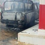 Otro vehículo de Afinia fue incinerado