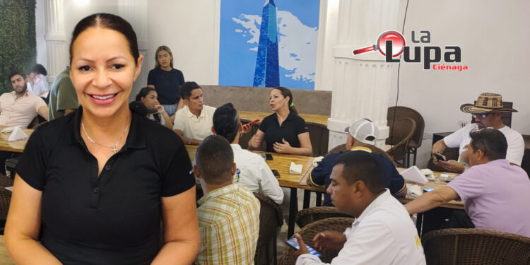 Representante a la Cámara Ingrid Aguirre, presenta balance de gestión ante periodistas de Ciénaga