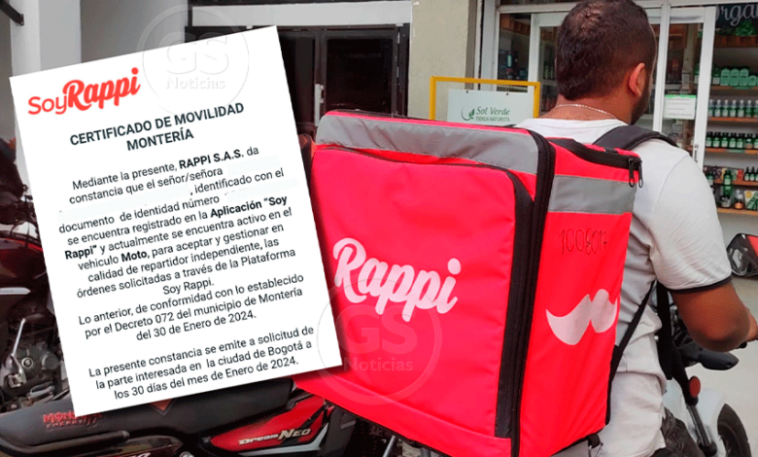 ¡Preste atención! Rappi en Montería sí prestará servicios durante el Día sin Carro