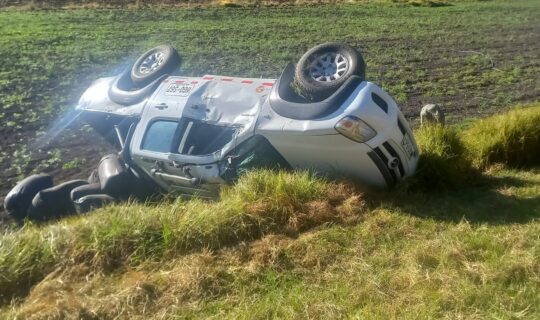 Accidente de tránsito en la vía Facatativá – Zipacón: Camioneta se vuelca sin dejar heridos