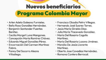 Amigo cereteano aquí puede consular si es beneficiario del Programa Colombia Mayor