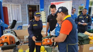 Bomberos de Casanare recibieron equipos donados por Estados Unidos