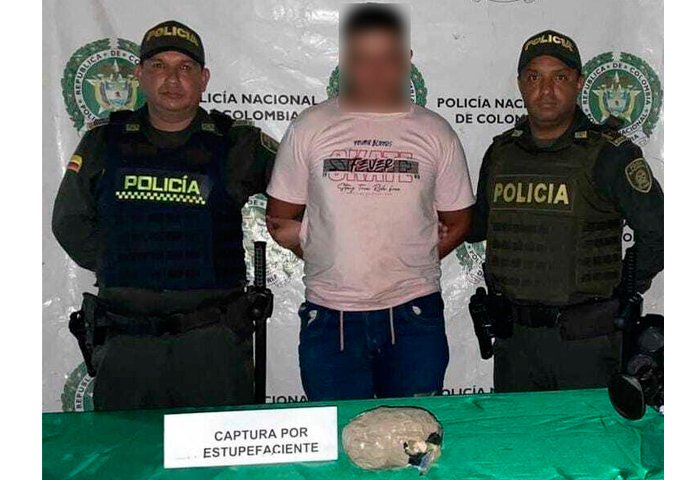 Capturado con base de cocaína en Codazzi