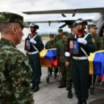 Con honores recibieron los cuerpos de militares fallecidos tras accidente de helicóptero en Chocó