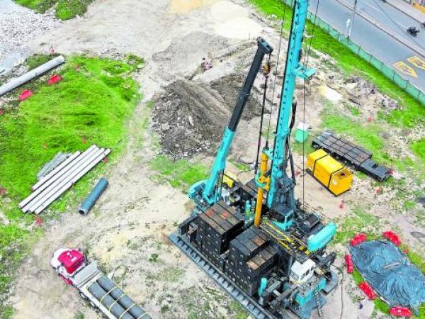 El Metro avanza en su construcción.