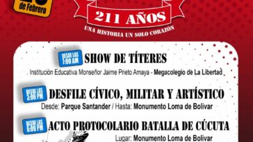 Cúcuta Invita A La Conmemoración De Los 211 Años De La Batalla: Día Cívico Y Programación Cultural