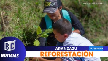 Desarrollaron una jornada de reforestación en cuenca hidrográfica de Aranzazu