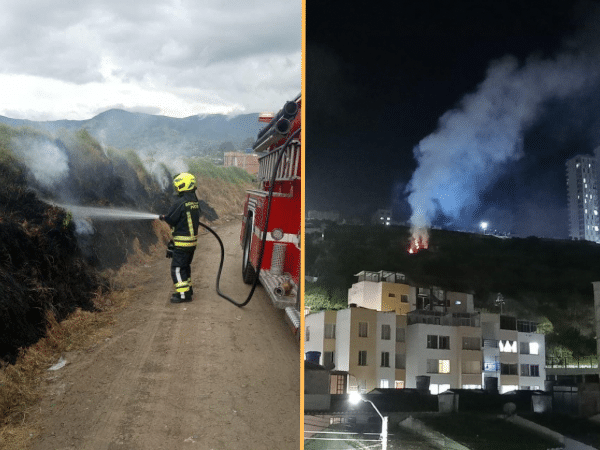 Un incendio se registró en el barrio El Rosario y otro en Torres del cielo, el balance de incendios forestales ponen en alerta a la comunidad de Pasto