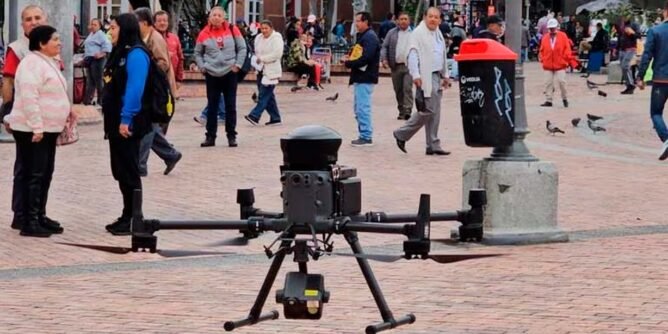 Drones de la Policía y Alcaldía de Pasto patrullan la ciudad para prevenir delitos