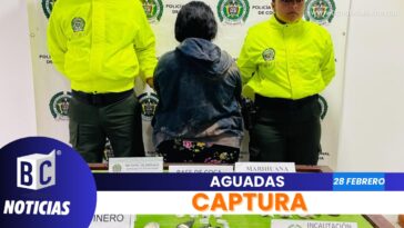 En Aguadas, capturaron a una mujer por expender drogas
