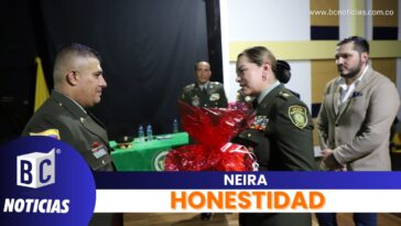 En Neira destacan la honestidad de un policía que devolvió 17 millones