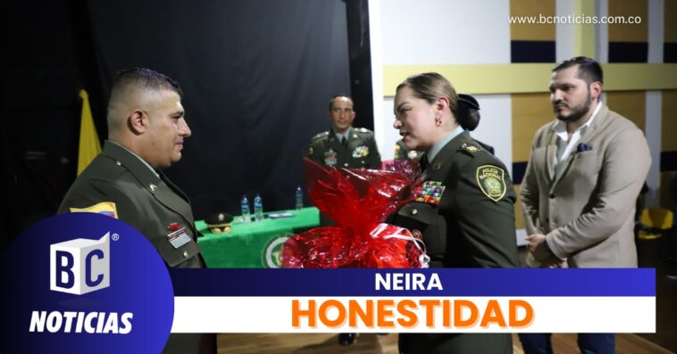 En Neira destacan la honestidad de un policía que devolvió 17 millones