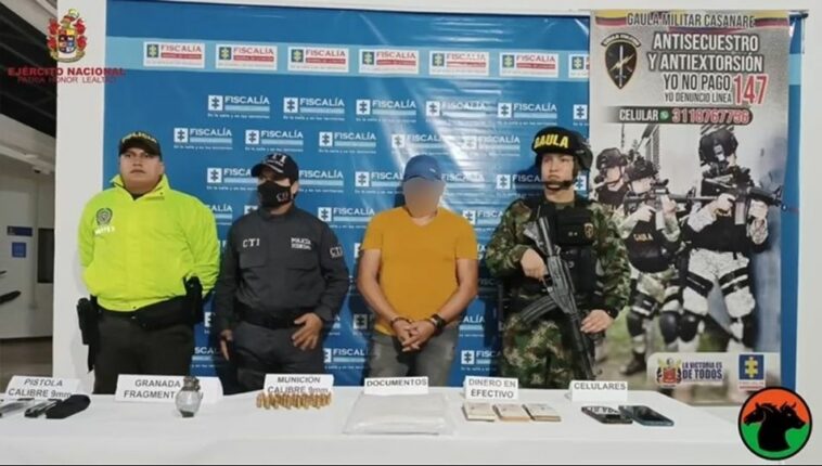 En Operación conjunta fue capturado en Yopal, Alias Napo, hombre importante del Clan del Golfo