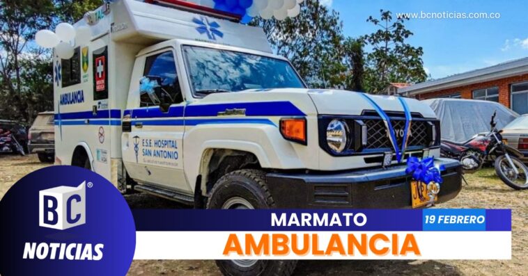 Entregaron nueva ambulancia para el Hospital San Antonio de Marmato