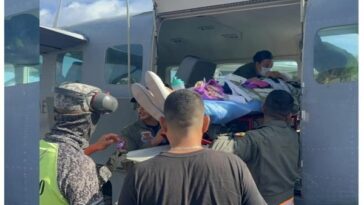 Evacuación aeromédica de una paciente de 87 años desde Providencia hasta San Andrés 