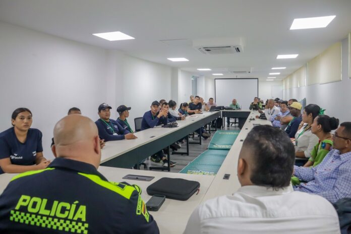 Aspecto del Consejo extraordinario ampliado realizado por autoridades de La Guajira para analizar el tema de los bananeros.