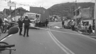 Motociclista perdió la vida en accidente de tránsito en la variante sur de Calarcá