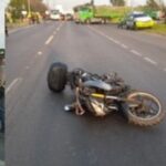 Motociclista perdió una pierna en accidente de tránsito en la vía Bogotá-Mosquera