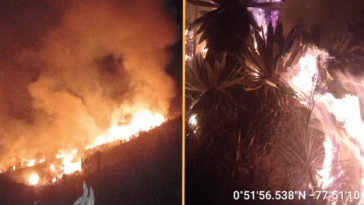 Se quemaron 6 hectáreas de Páramo de la Vereda Cuetial de Cumbal. El incendio duró más de cinco horas.