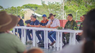 Secretario de Gobierno departamental lideró Consejo de Seguridad en Caño Chiquito