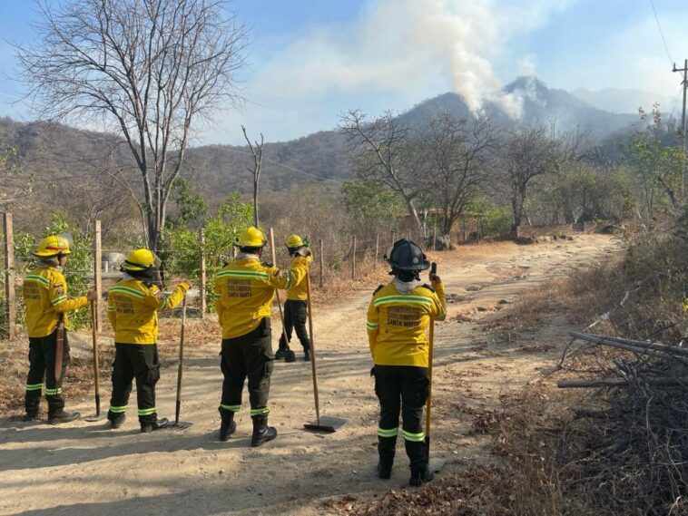 Bomberos atiende incendio forestal en la vereda El Limón 