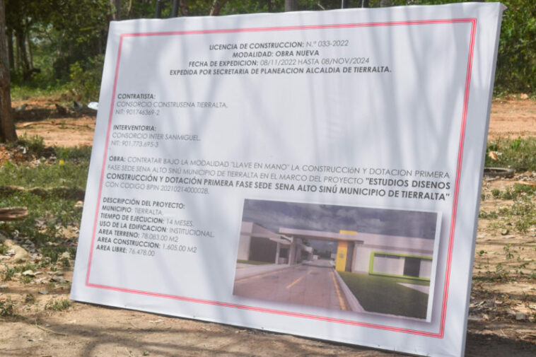 Buenas noticias para el Alto Sinú: Inician obras de la sede SENA en Tierralta