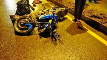 Herido en accidente de moto en Aguas Blancas