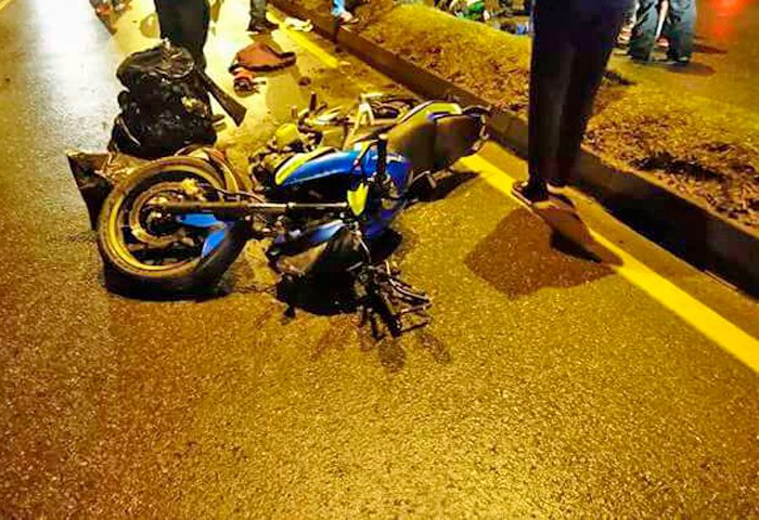 Herido en accidente de moto en Aguas Blancas