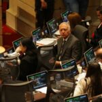 Guillermo Alfonso Jaramillo, ministro de Salud, en el debate de moción de censura