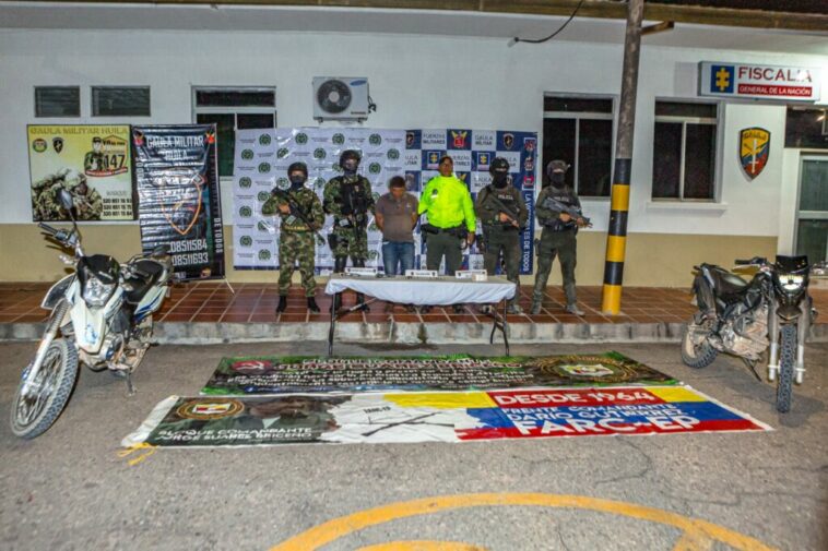 Neutralizado Alias Chuky, involucrado en extorsión, homicidios y terrorismo en el Huila.