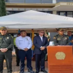 Rueda de prensa Policía de Cundinamarca en Fusagasugá