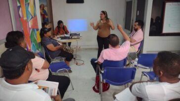 Rebeca Díaz en el inicio de las sesiones ordinarias del Consejo Territorial Municipal de Planeación en Maicao