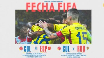 Selección Nacional de Colombia entregó la convocatoria para los Encuentros FIFA de Marzo