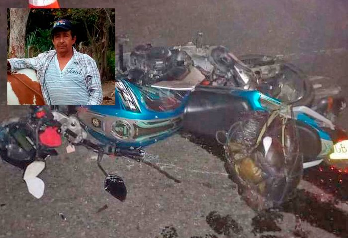 Un muerto y un herido en choque en accidente de moto