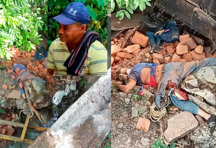 Chocó en su motocarro y cayó debajo de un puente