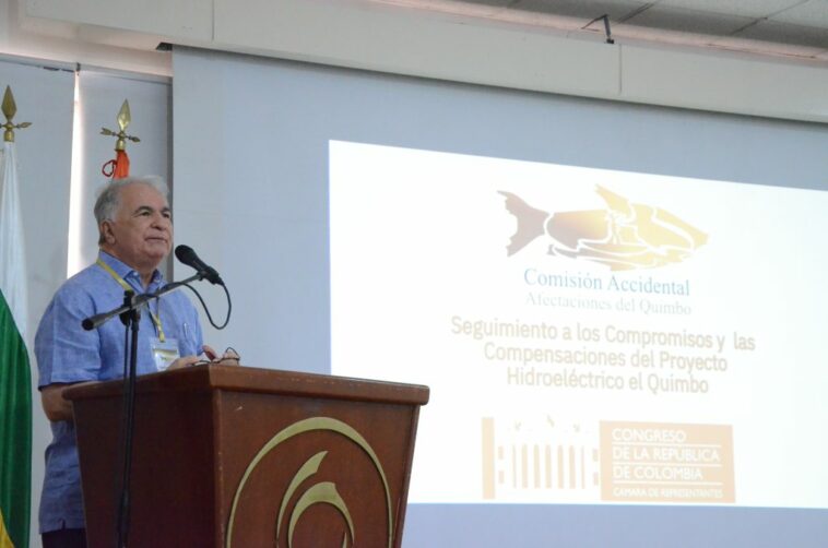 Comisión del congreso evaluó compensaciones y afectaciones de la represa Quimbo en el Huila.
