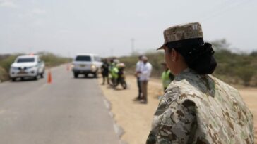 La vigilancia en las carreteras de La Guajira fue importante para generar sensación de seguridad en vía.