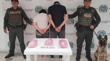 Durante la operación en Pasto, se confiscaron 3.000 gramos de base de coca, con un valor estimado en $15.000.000 de pesos en el mercado ilegal.