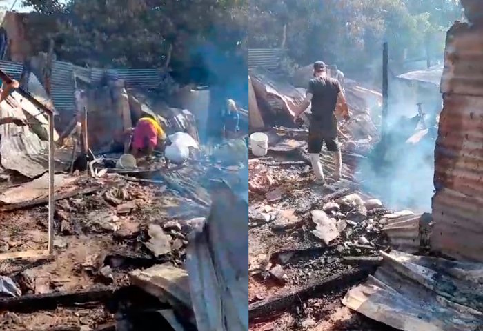 Incendio consumió dos viviendas en Tierra Prometida